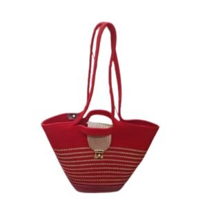 Red & Beige Colour handbag