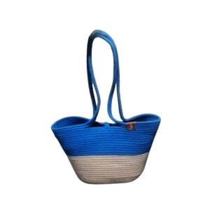 White Blue Handbag